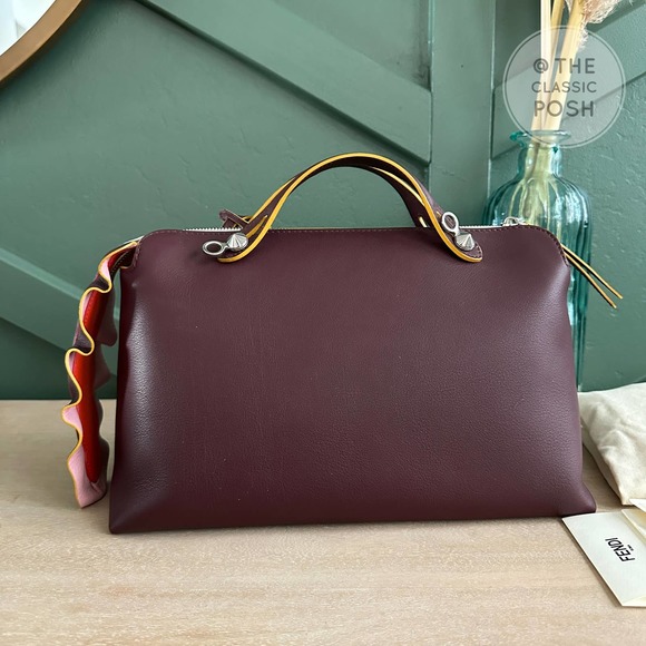 NEW Fendi By The Way Medium Bag Purple Tote NO STRAP - Picture 2 of 12